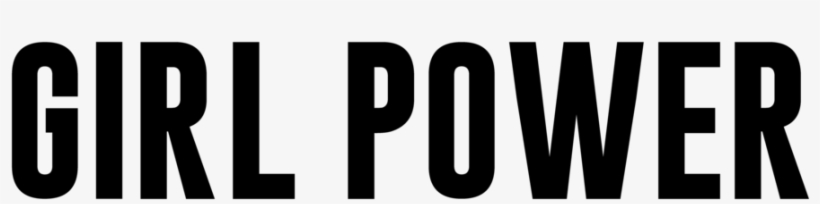 Girl Power Women's Printed Tee - Black-and-white, transparent png download