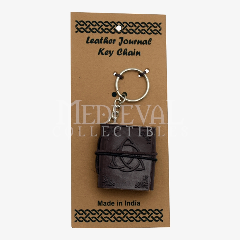Triquetra Leather Embossed Journal Key Chain - Keychain, transparent png download