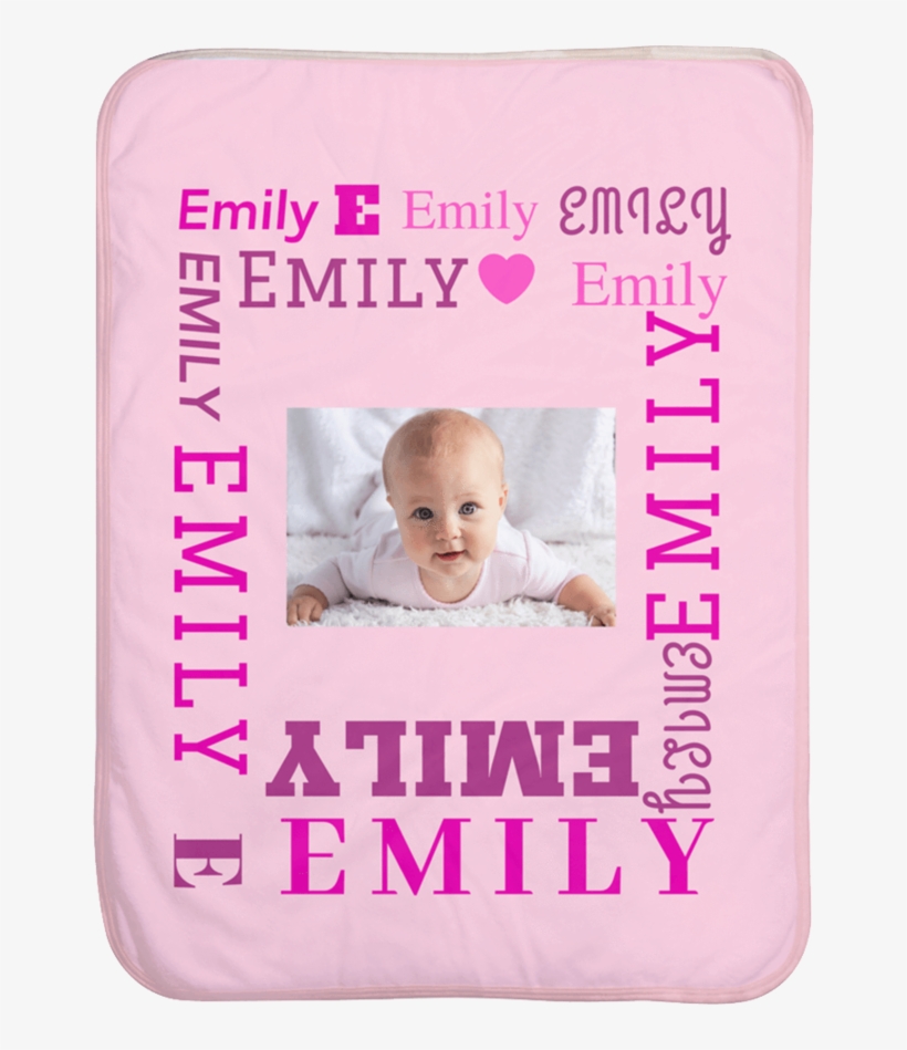Personalized Infant Word Art Blanket - Baby, transparent png download