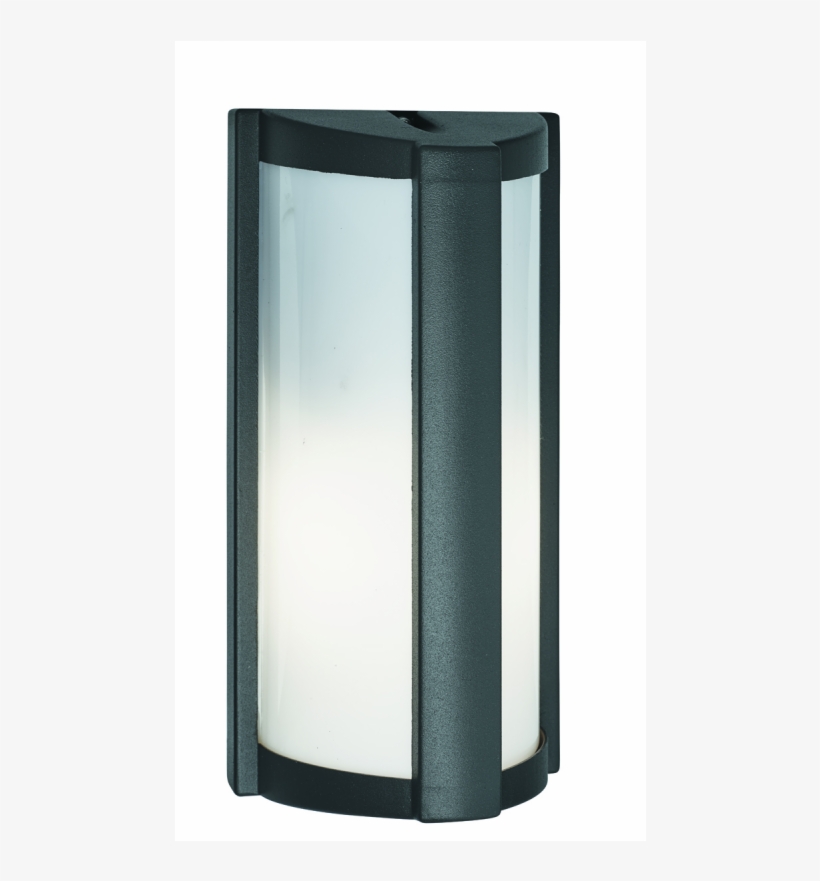 Dark Grey Half-cylinder Outdoor Wall Light - Lamp, transparent png download
