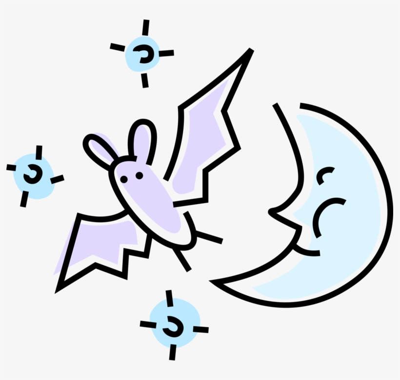 Vector Illustration Of Halloween Bat And Anthropomorphic, transparent png download