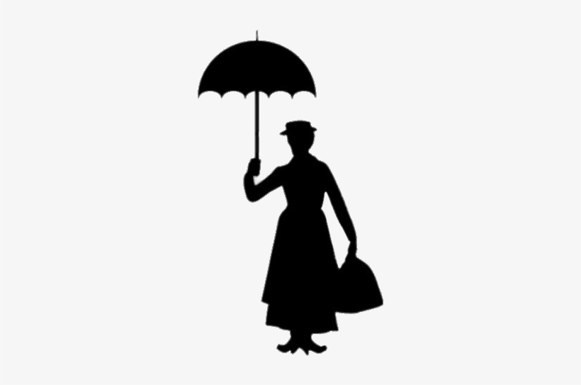 At The Movies - Mary Poppins Returns Silhouette, transparent png download