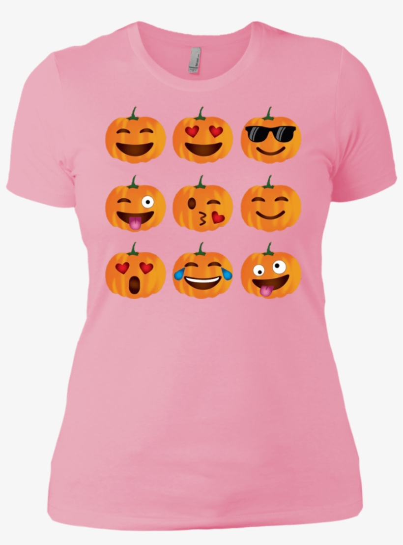 High Quality Pumpkin Emoji Halloween Costume Ladies - Shirt, transparent png download