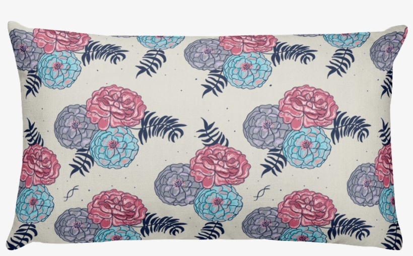 Three Flower Pattern - Cushion, transparent png download