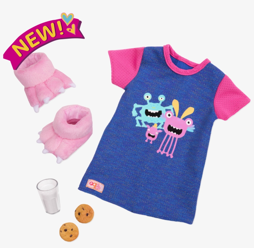 Snuggle Monster Pajama Outfit For 18-inch Dolls - Crab, transparent png download