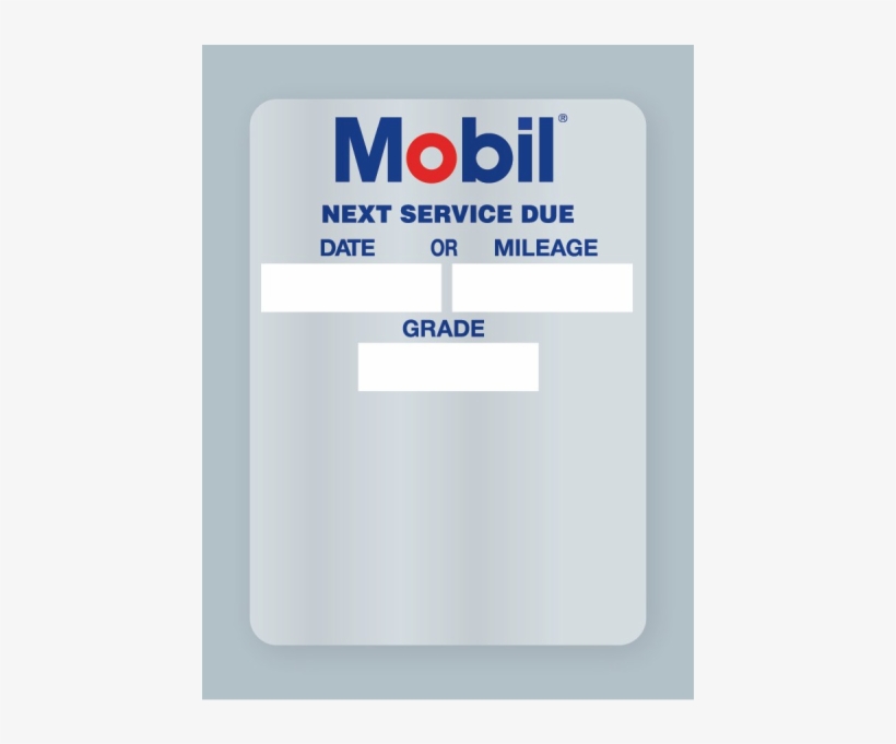 Mobile Oil Change Stickers - Paper Product, transparent png download
