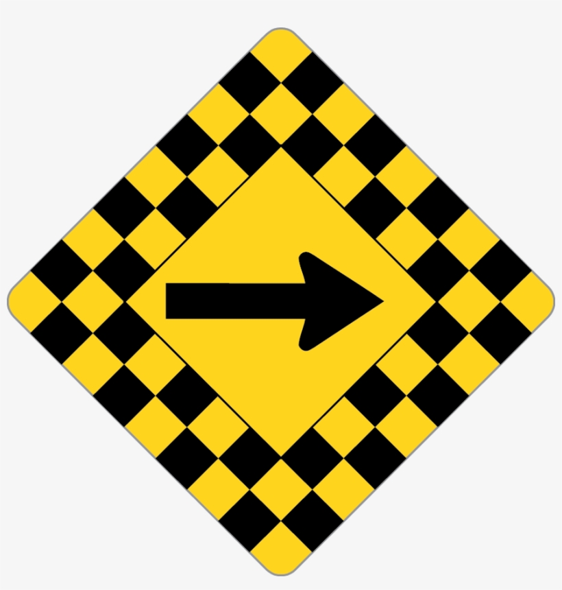 Right Checkerboard - Pedestrian Yellow Traffic Signs And Lights ...