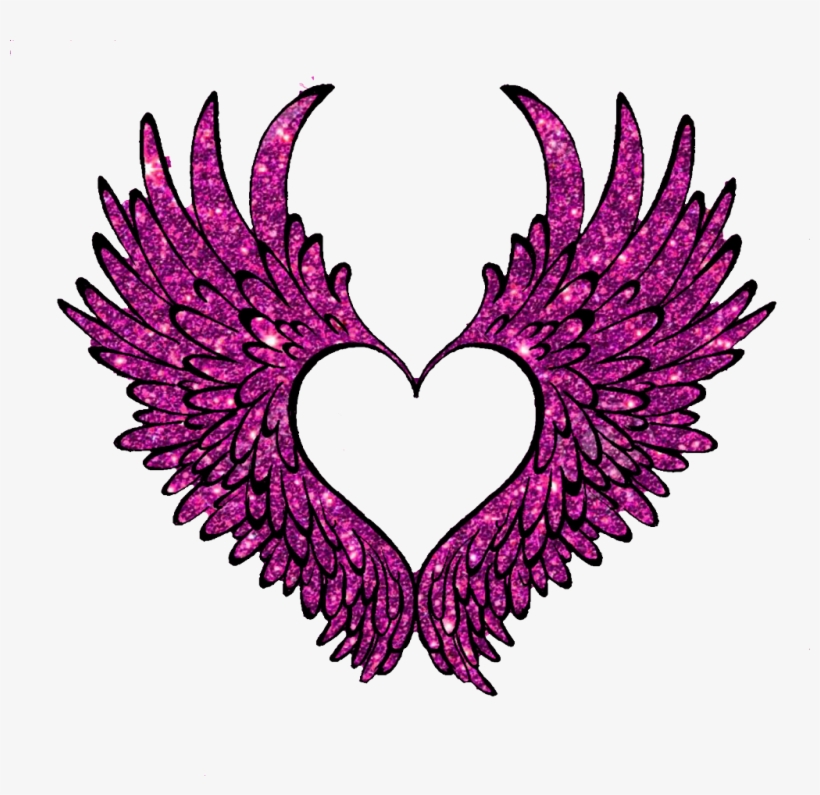 #ftedtickers #glitter #sparkle #hearts #love #wings - Saw Blades, transparent png download