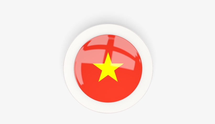 Illustration Of Flag Of Vietnam - Circle, transparent png download
