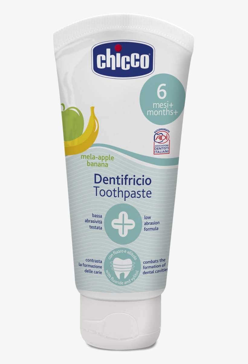 6m [no Fluoride] - Chicco Toothpaste Fluoride, transparent png download