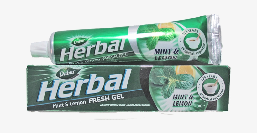 Darbur Herbal Toothpaste - Dabur Toothpaste Mint And Lemon, transparent png download
