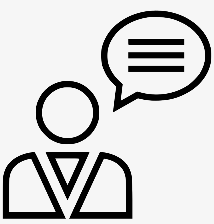 Conversation Bubble Talk Chat User Profile Comments - Icon, transparent png download