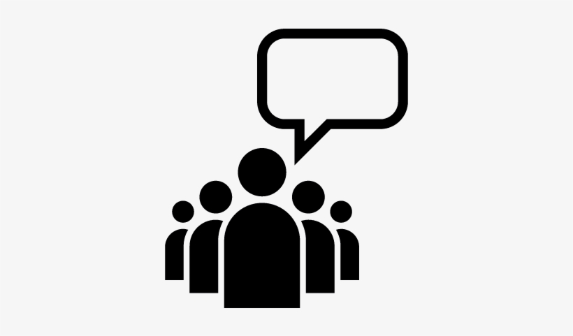 Leader Of A Group With An Empty Speech Bubble Vector - Story Telling Icon, transparent png download