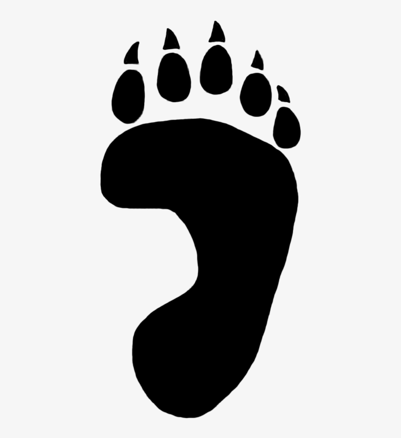 Paw Prints Clipart Black And White Stock - Footprint, transparent png download