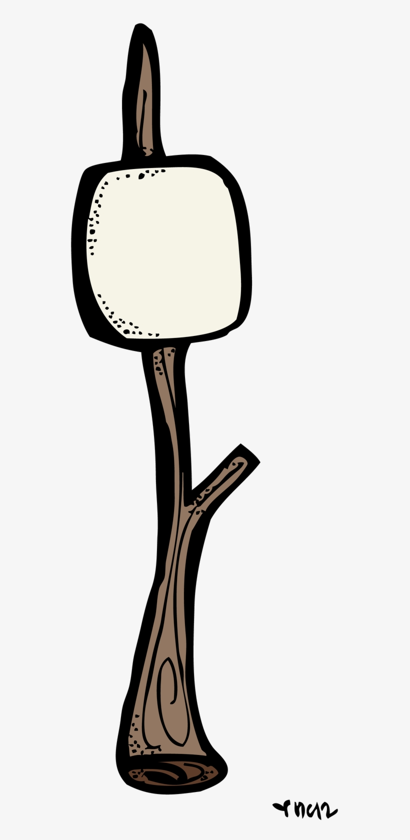Marshmellow Clipart Transparent - S More Stick Clipart, transparent png download