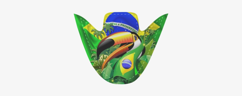 Brazil Flag With Toco Toucan Women's Unusual Slip-on - Toco Toucan With Brazil Flag Wall Tapestry - Small:, transparent png download