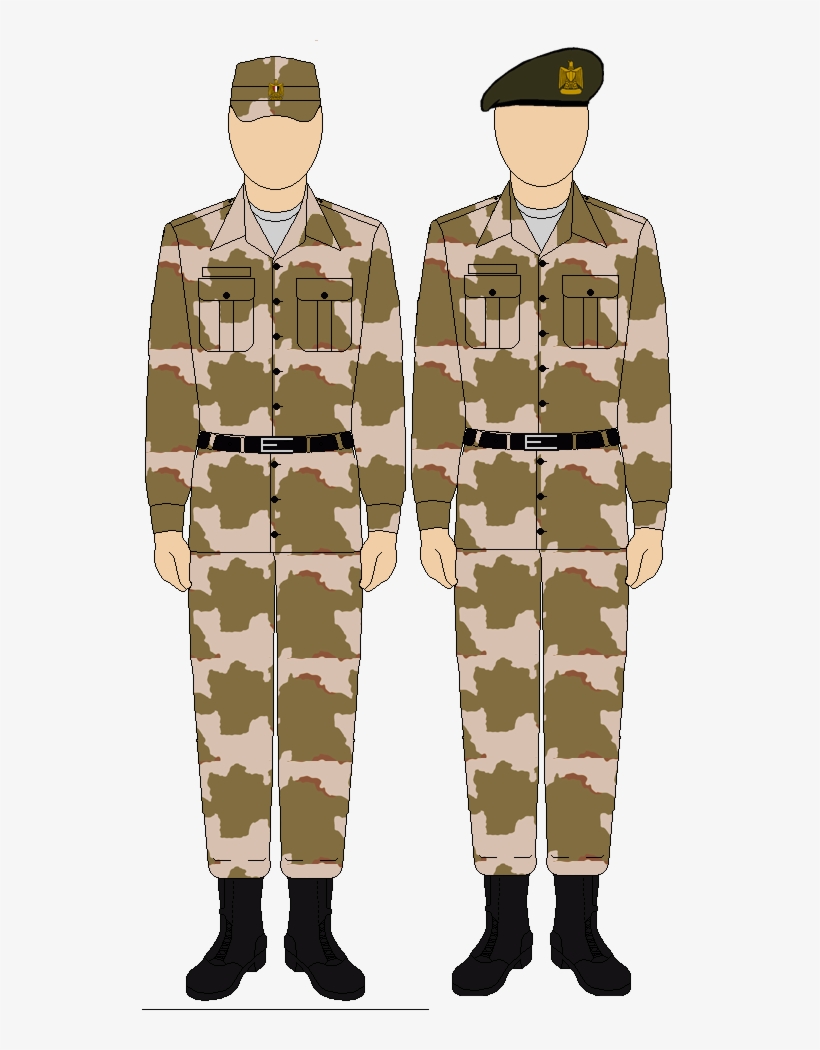 Egyptian Army Camo Uniform - Egyptian Army Uniform, transparent png download