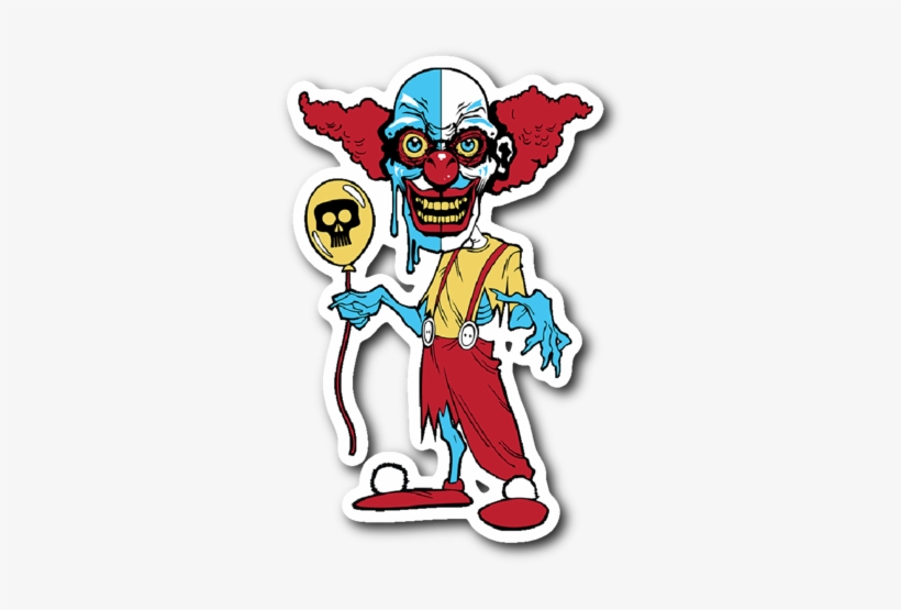 Ihorror Evil Clown Sticker - Clown, transparent png download