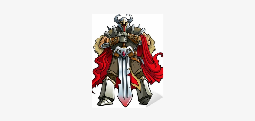 Crusader Knight With Huge Sword, Vector Sticker • Pixers® - Knight, transparent png download