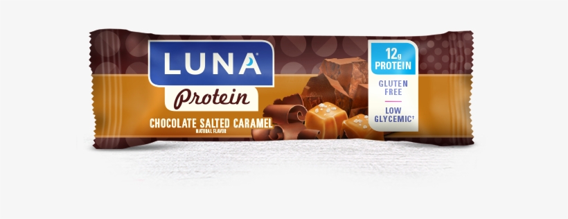 Chocolate Salted Caramel Flavor Packaging - Luna Protein Bars, transparent png download