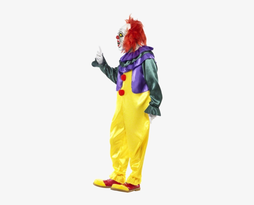 It The Creepy Clown Costume With Mask - Costumes Clown, transparent png download