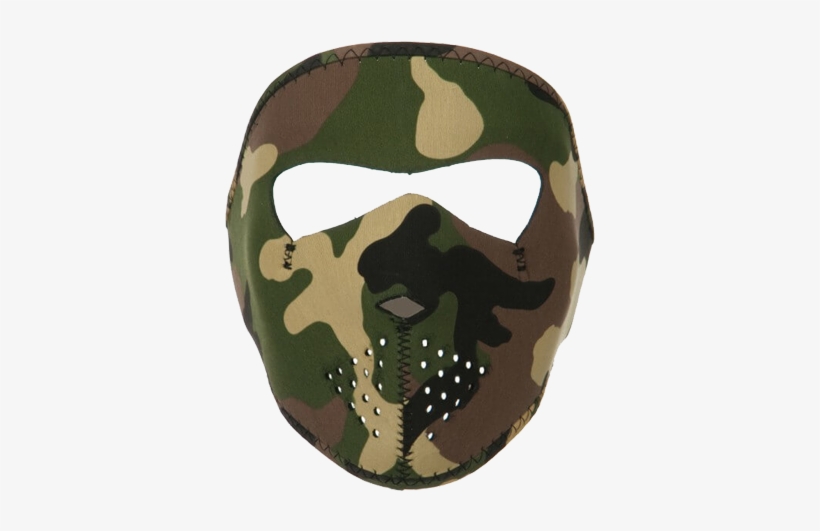 Youth Camo Neoprene Ski Mask - Camo Mask, transparent png download