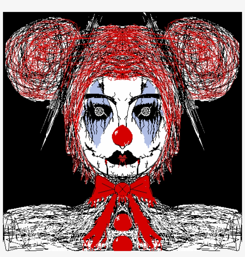 Creepy Clown - Illustration, transparent png download