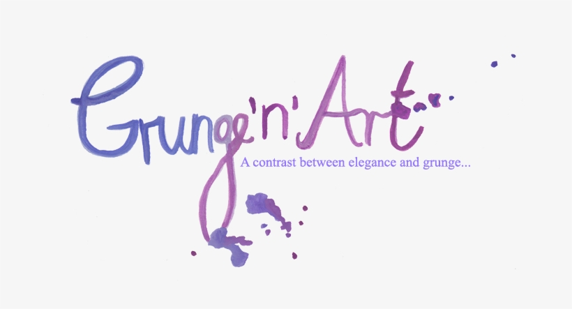 Cropped Grungeandart Header Lilac1 - Calligraphy, transparent png download