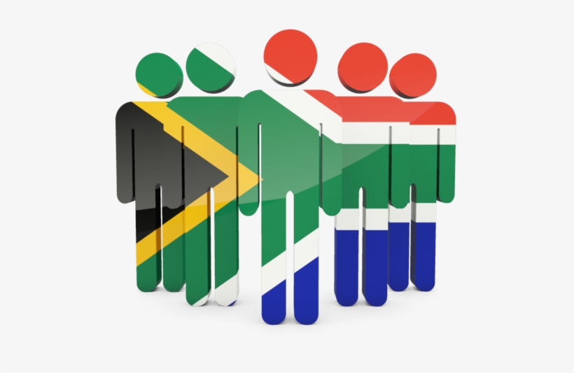 South African Flag People, transparent png download
