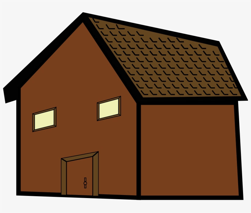 Free To Use Public Domain Houses Clip Art - Brown House Clip Art, transparent png download