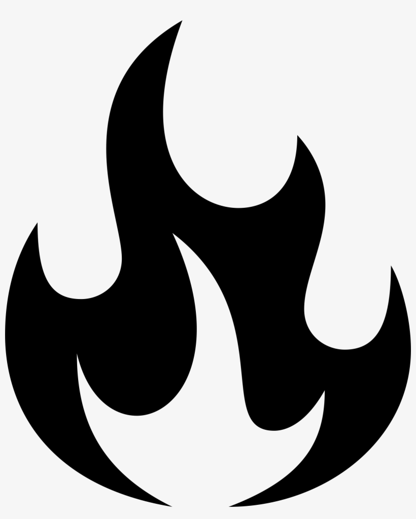 Pentecost Fire Clipart 1 Source - Fire Clipart Black, transparent png download