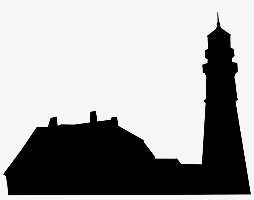 Lighthouse Silhouette Png - Portland Head Light Silhouette, transparent png download