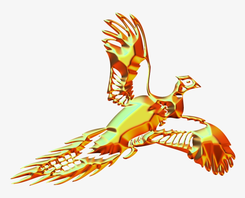 Pheasant Flying Picture Art - Bird, transparent png download
