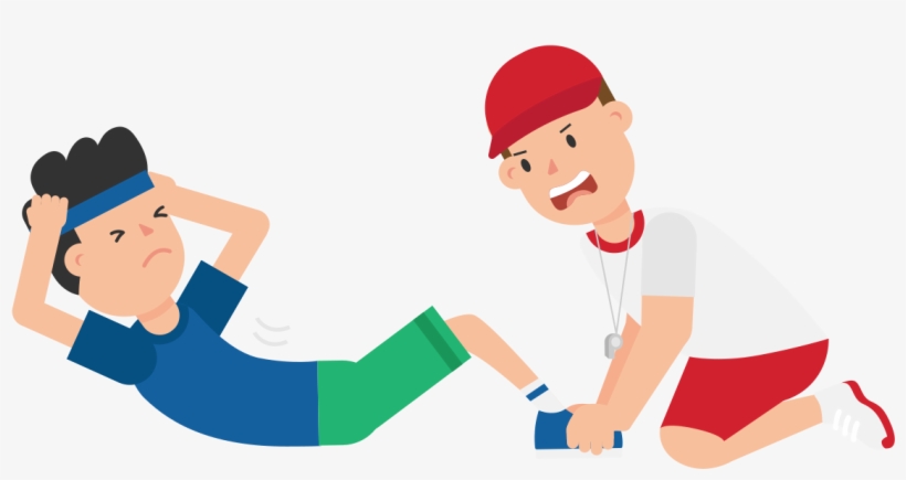 Open - Sit Up Cartoon Png, transparent png download