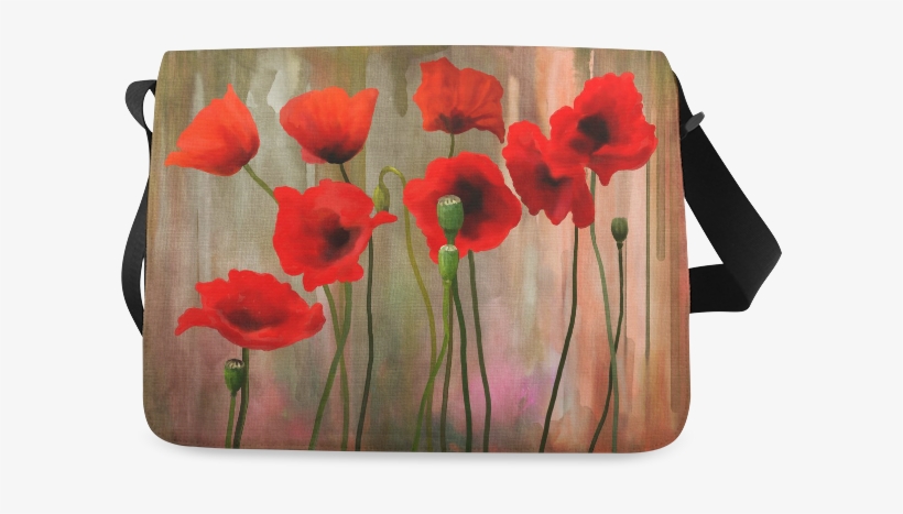 Beautiful Hand Painted And Original Watercolor Painting - Society6 Watercolor Poppies Rug - 2' X 3', transparent png download