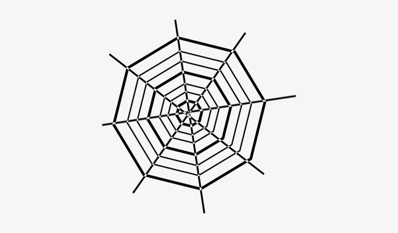 Haunted House Cobweb Vector - Spider Web Tattoo Transparent, transparent png download