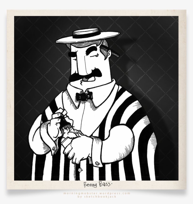 Benny Bass Daily Mobster Sketchbookjack Cartoon Illustration - Music, transparent png download