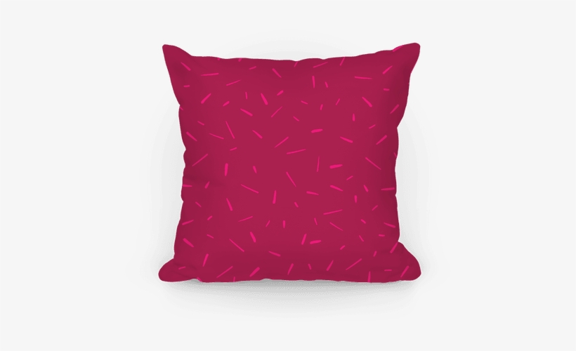 Pink Confetti Pattern Pillow - Color Blind Test Baseball, transparent png download