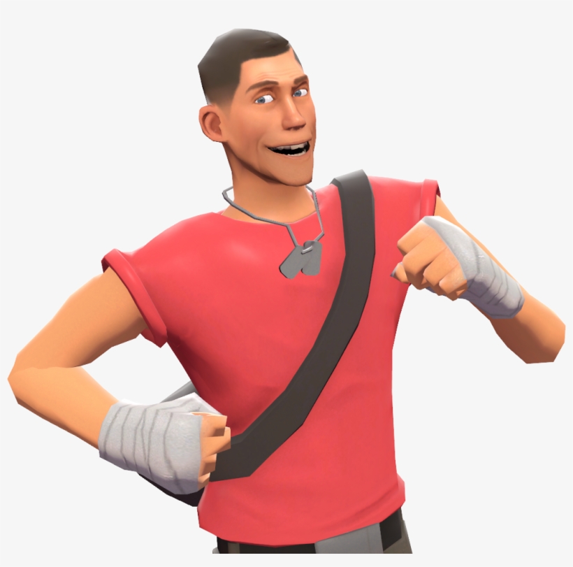 Scout With The Baseball Bill's Sports Shine Tf2 - Meme Netflix Adaptation, transparent png download