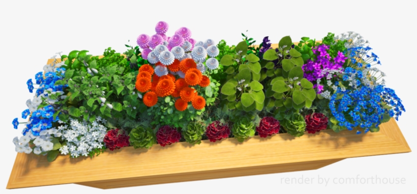 3d Decorative Flower Bed - Artificial Flower, transparent png download