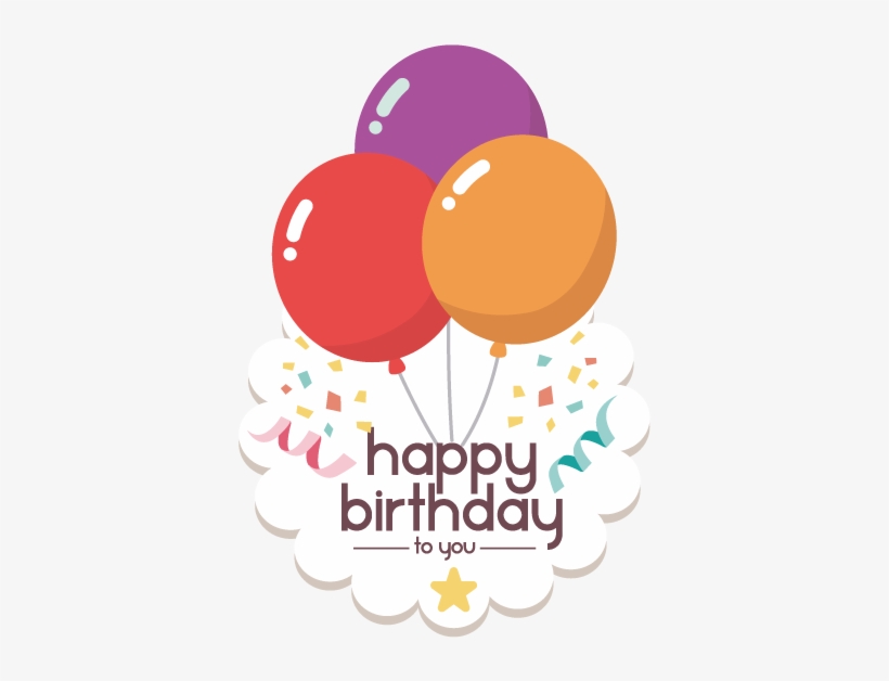 Party Blaster Confetti Png - 7 Happy Birthday To You ( Journal/notebook): 7 (birthday, transparent png download