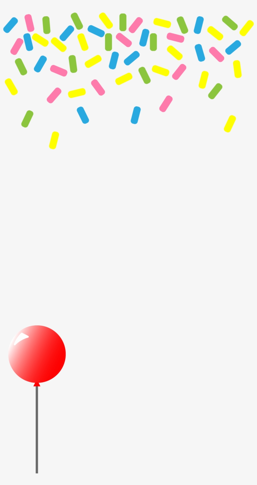 Red Balloon Confetti, transparent png download