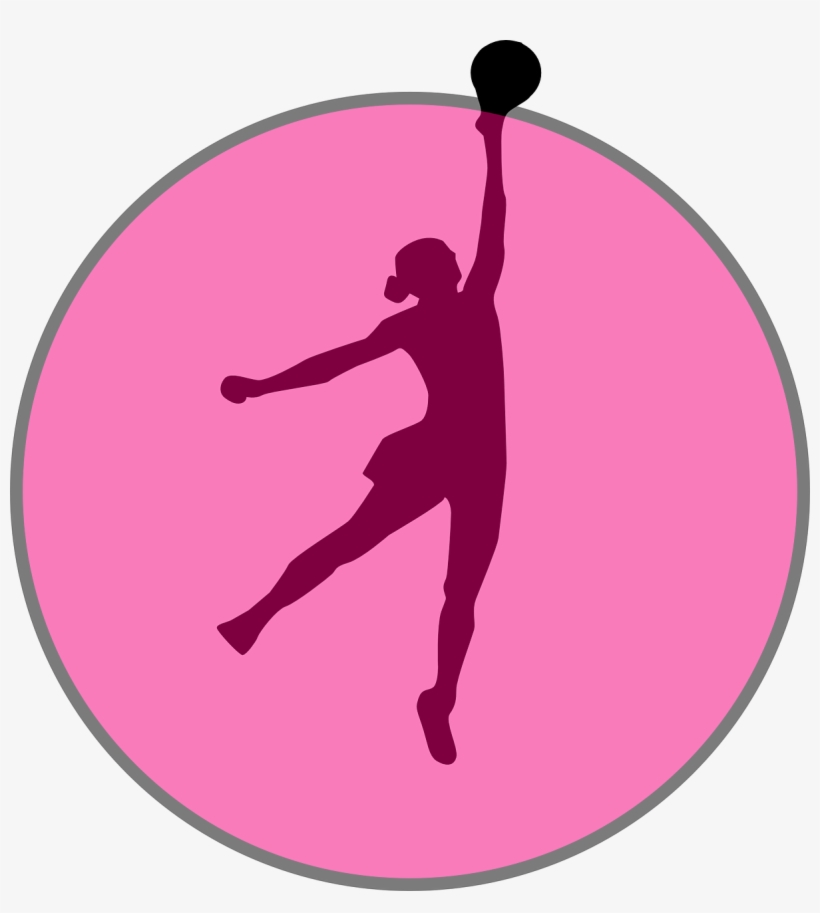 Basketball Player 312240 - Netball Silhouette, transparent png download