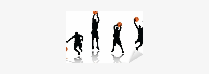 Basketball Players Silhouette - Basketball Player Silhouette, transparent png download