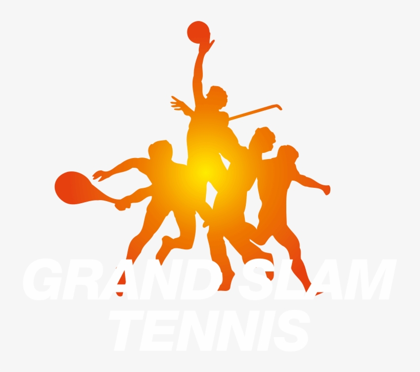 Grand Slam Tennis - Silhouette Player Tennis Png, transparent png download