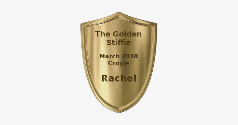 Trophy Room Plaque - Gold Shield, transparent png download
