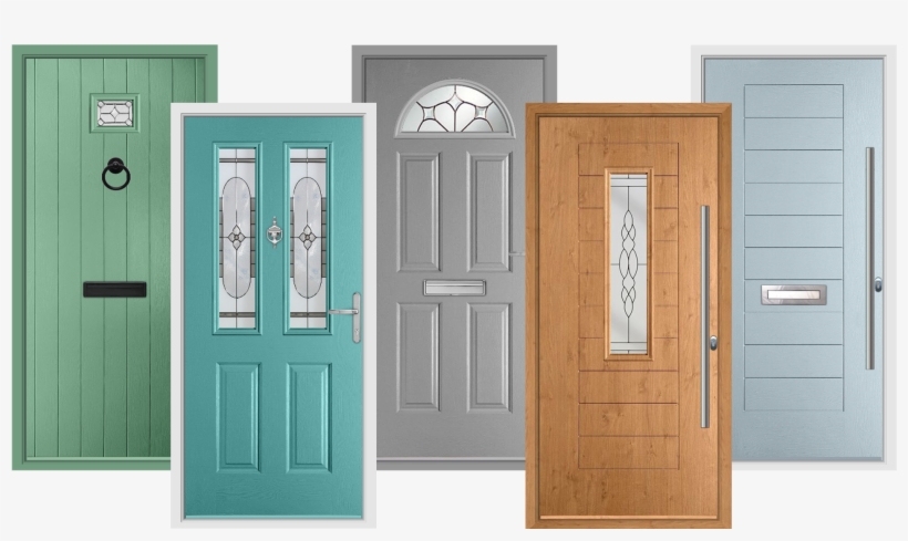 Classic Collection - Teal Composite Front Doors, transparent png download