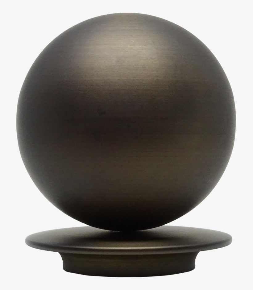 Brushed Bronze, Brushed Bronze 50mm Metal Ball Finial - Sphere, transparent png download