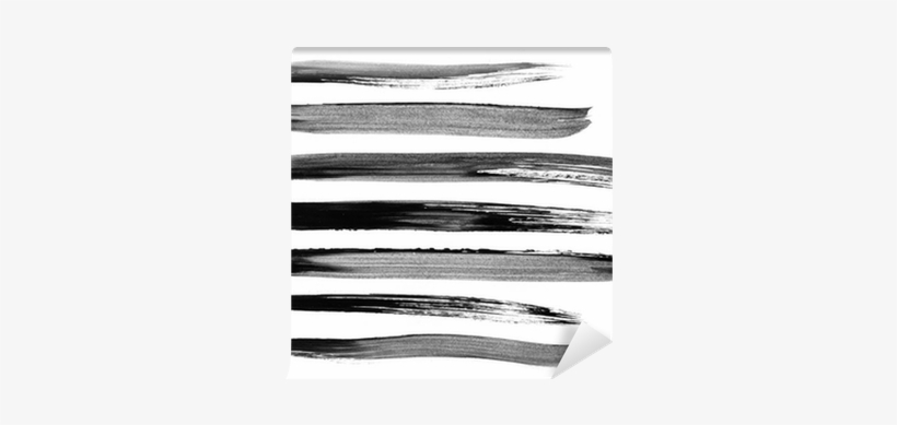Collection Of Watercolor Brush Strokes Wall Mural • - Sketch, transparent png download