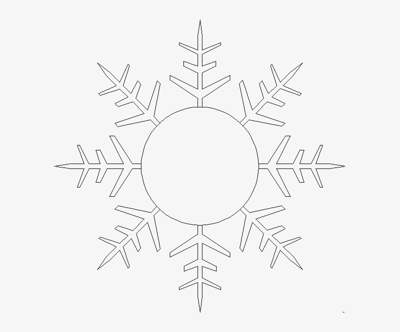 Drawing Copo De Nieve 89 - Circle, transparent png download